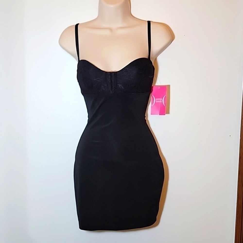 Yummie Tummie Lace Bra Slip Shapewear Sexy